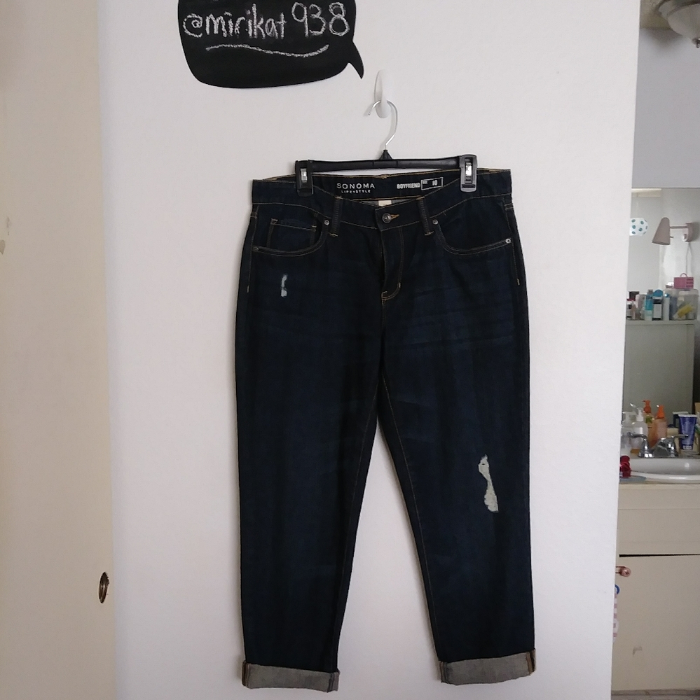 Sonoma Distressed Boyfriend Jeans